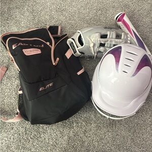 Easton Black and Pink Softball Set